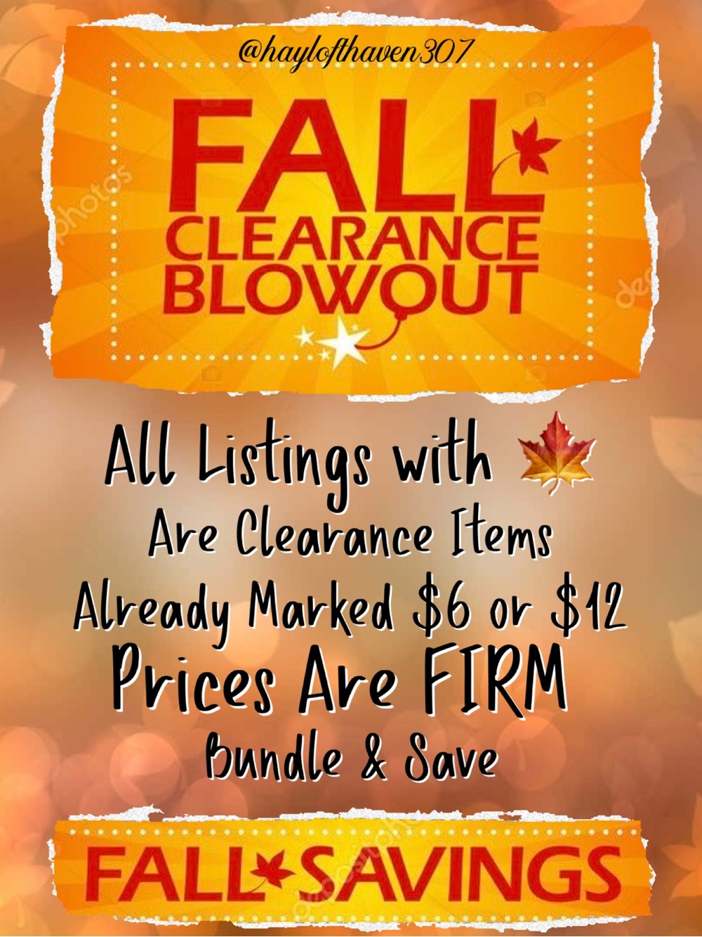 🍁FALL CLEARANCE BLOWOUT